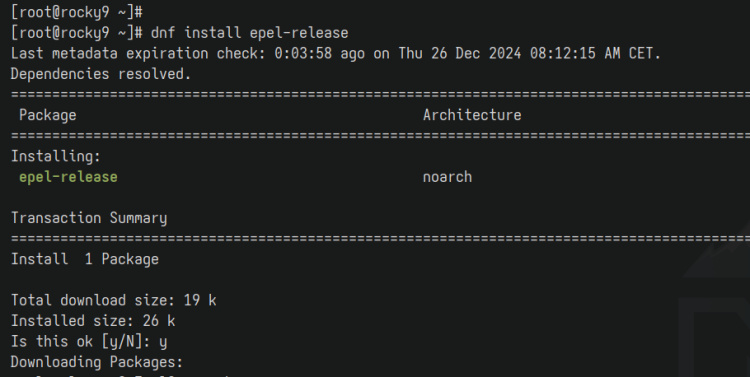 añadir epel-release