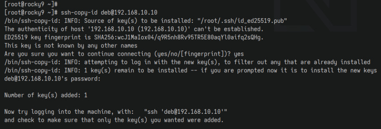 ssh-copy-id subir clave