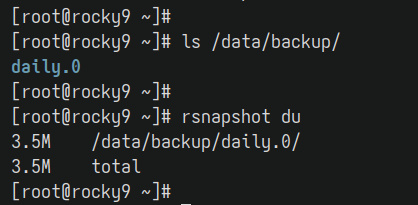 rsnapshot del