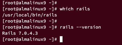 comprueba la versión de rails