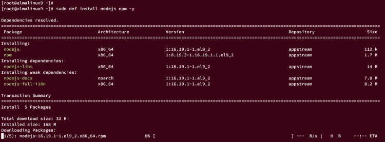 instala node.js y npm