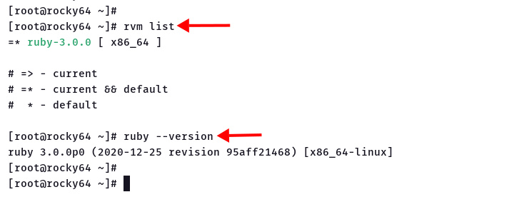 rvm list ruby instalado