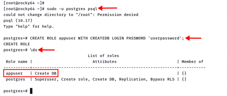 Crear un nuevo usuario PostgreSQL