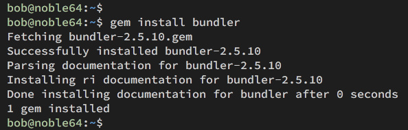 instalar bundler