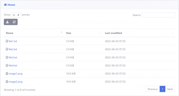 Acción de búsqueda