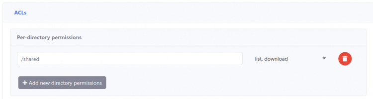 Permisos por directorio