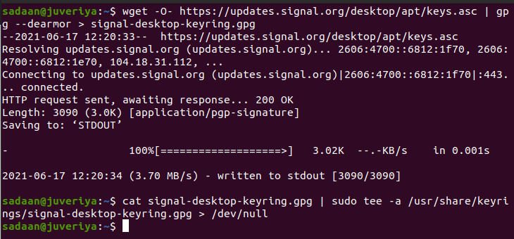 Instalación de claves de firma