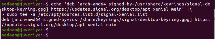 Añadir el repositorio Signal a nuestro sistema