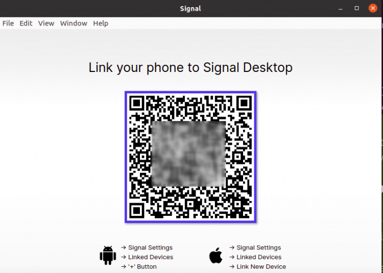 Código QR de la señal