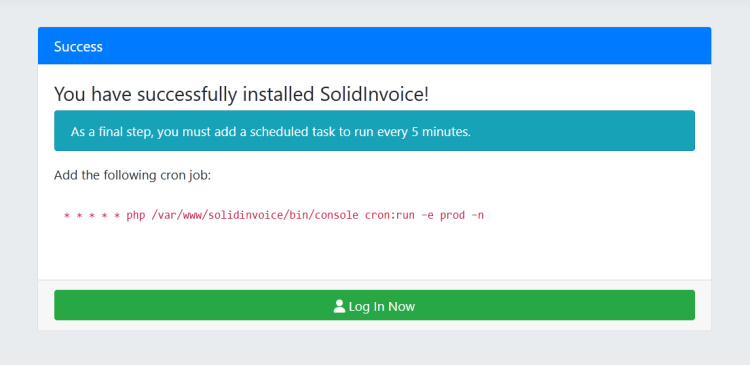 instalación finalizada