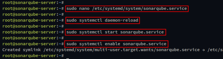 configurar servicio sonarqube