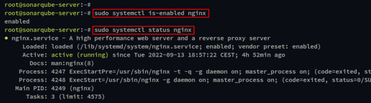 comprobar nginx