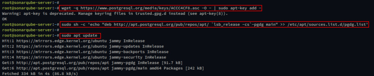 añadir repositorio postgresql