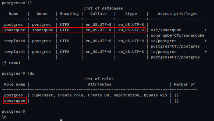 comprobar base de datos y usuario