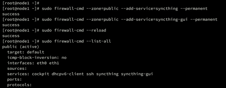 configurar firewalld