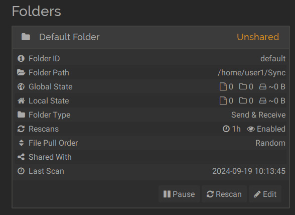 estado no compartido