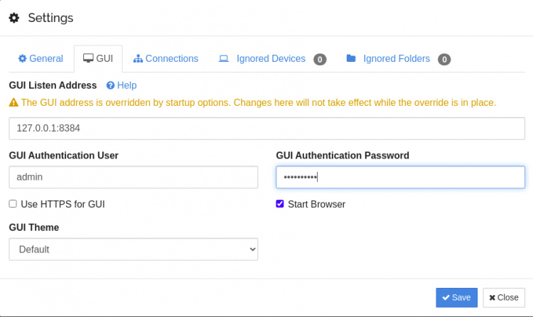 Establecer una contraseña