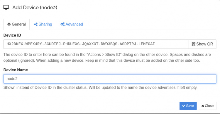 Añade un dispositivo
