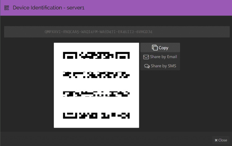 id dispositivo servidor1