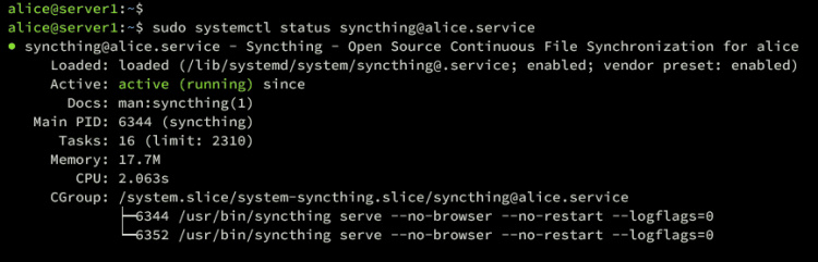 comprobar sincronización