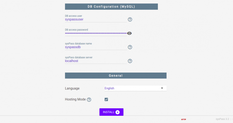 Configuración de la base de datos