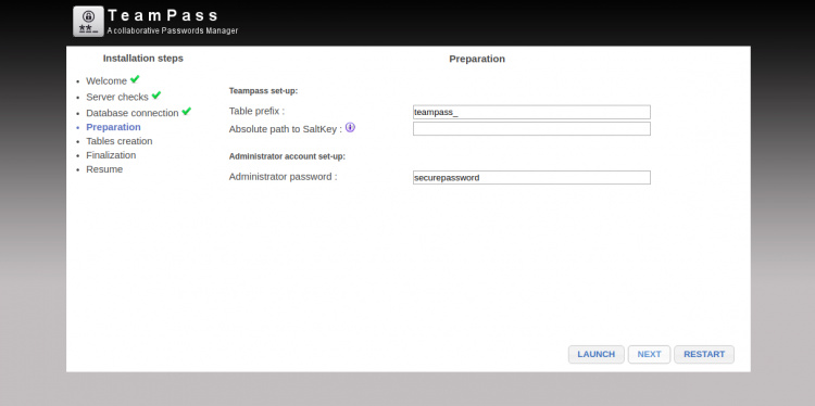 Crear cuenta de administrador