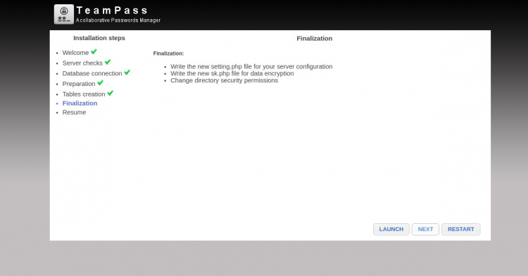 Finalizar la configuración
