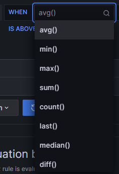 Funciones de alerta de Grafana