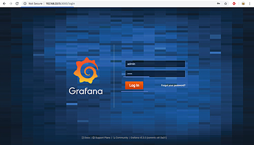 Iniciar sesión en Grafana