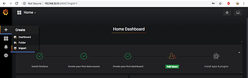 Configurar el panel de control de Grafana