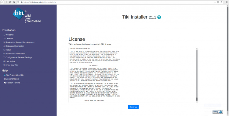 Acuerdo de Licencia de TikiWiki