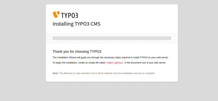 Instalación de Typo3