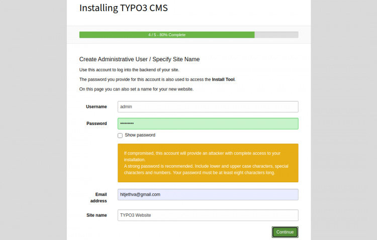 Crear usuario administrador