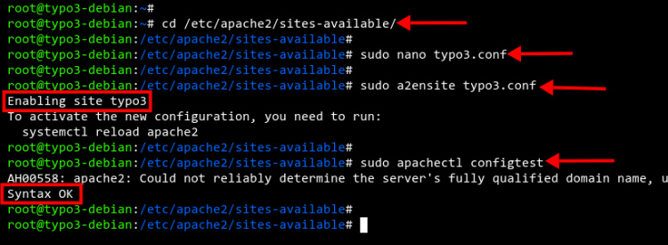 Configurar Apache Virtual host TYPO3 CMS