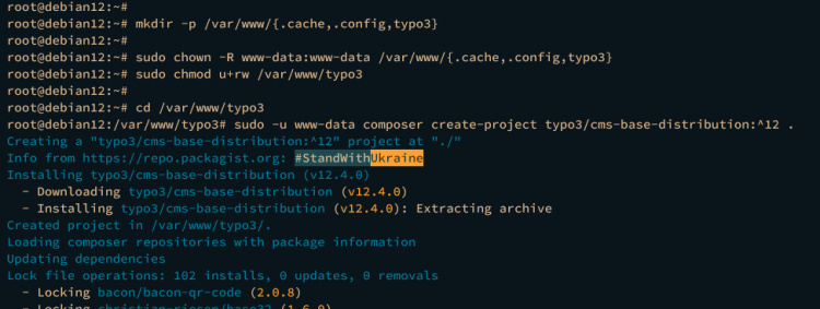 instalar typo3 cms