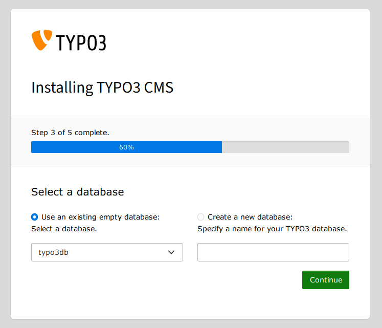 seleccionar base de datos