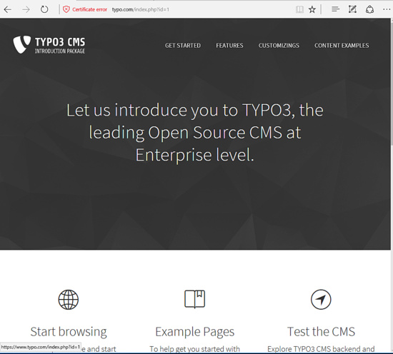 Portada de Typo3