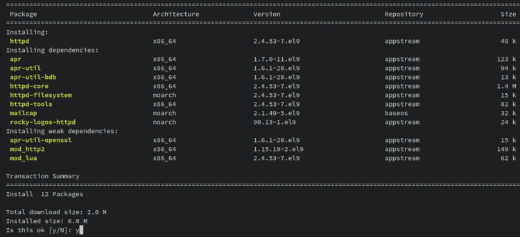 instalar httpd