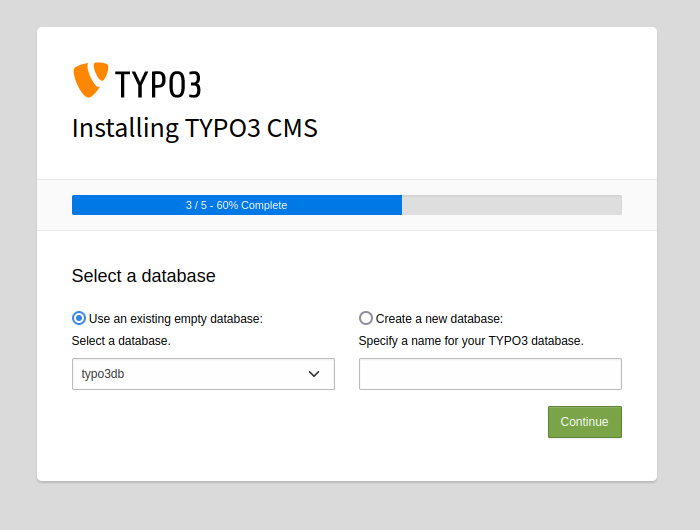 seleccionar base de datos