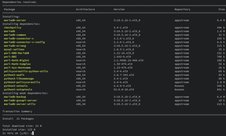 instalar mariadb