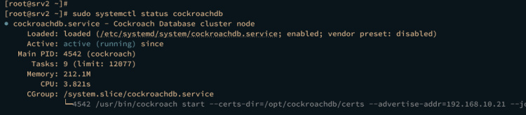 cockroachdb estado servicio srv2