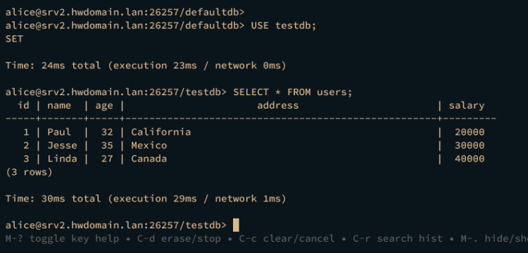 replicación de bases de datos cherck