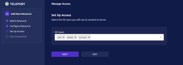 configurar usuario para iniciar sesión