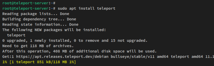 instalar telepuerto