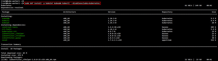 instalar paquetes kubernetes