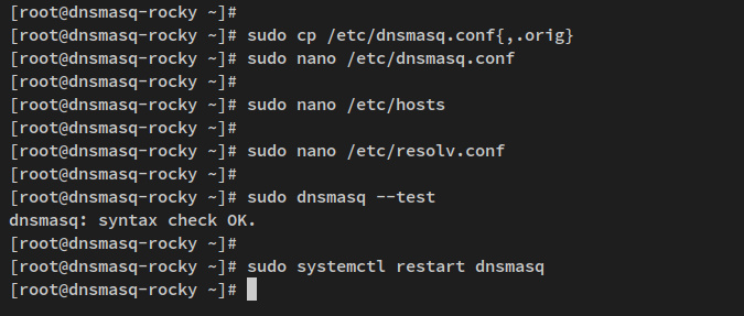 configurar dnsmasq