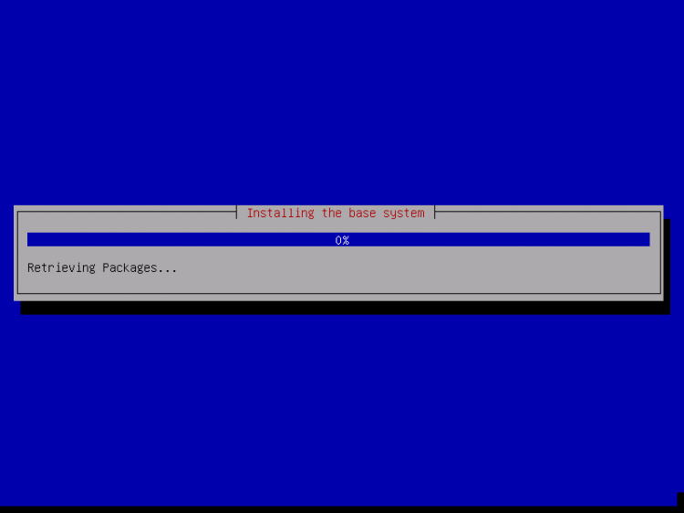 Crear particiones e instalar el sistema base