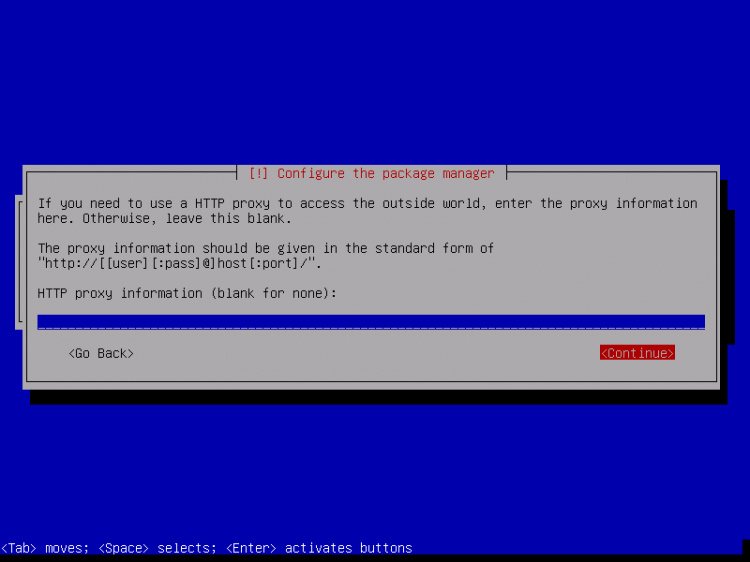 Configurar el proxy apt