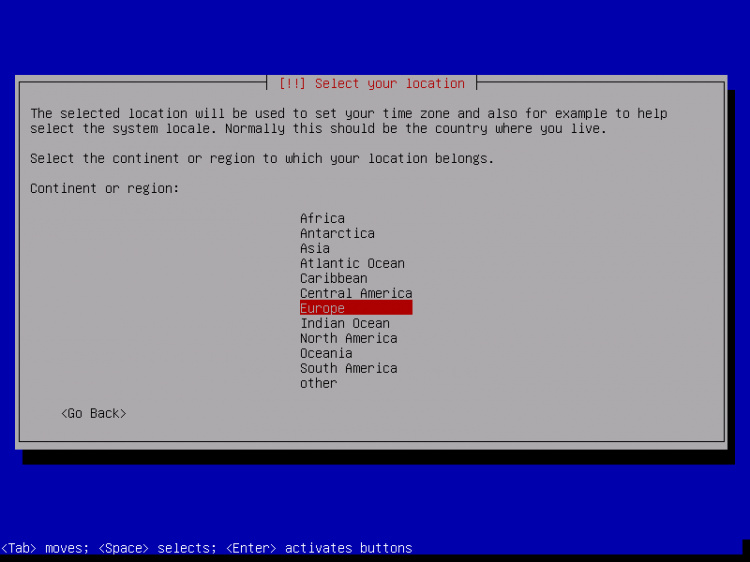 Continente o región