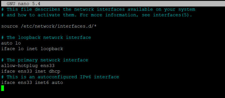 Configuración de la red DHCP